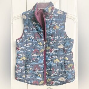 Ariat EUC Girls' Multicolor Nature Print Vest Sz 14 Horses Western EUC FK